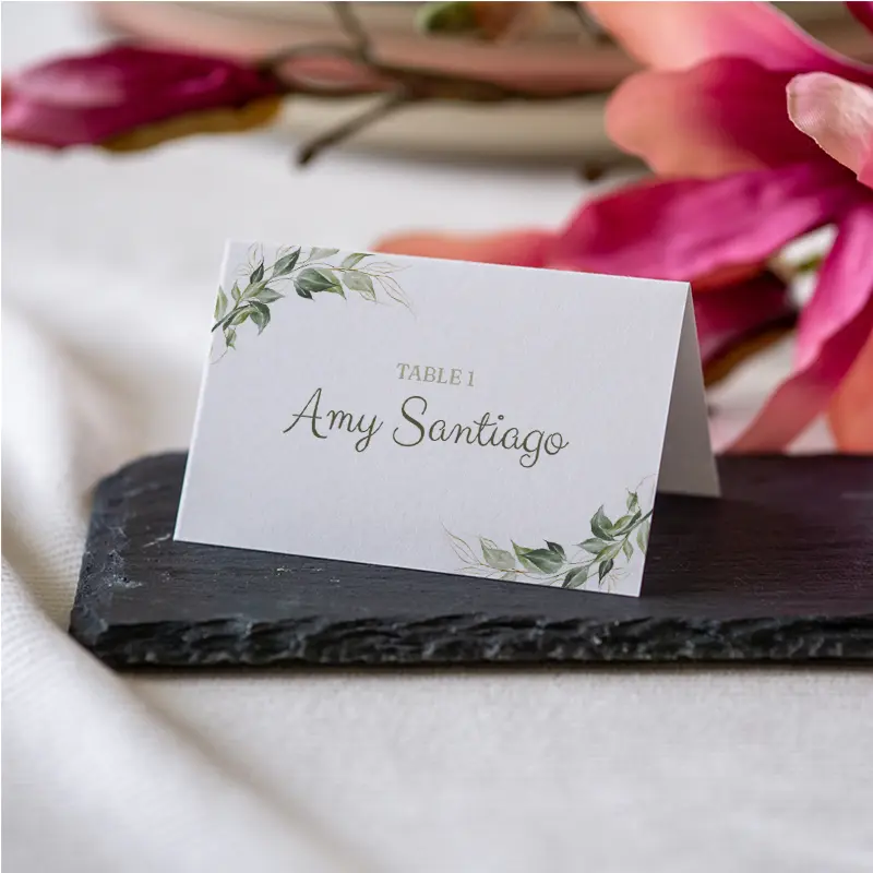 Lush Watercolor Greens – back