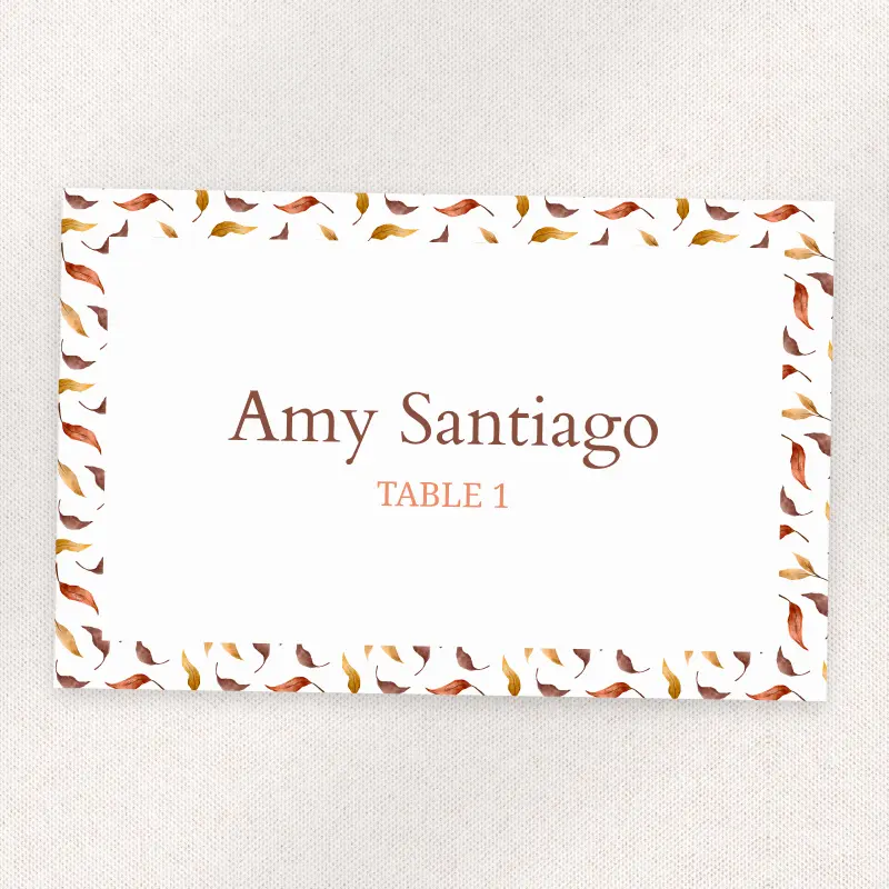 Autumn Leaf Confetti – front