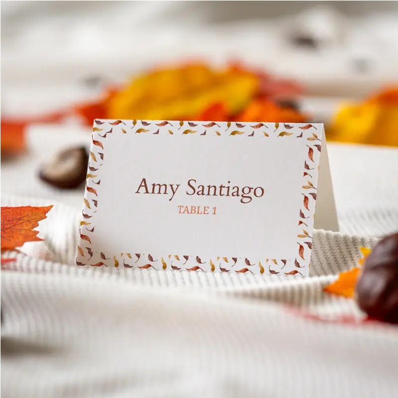 Autumn Leaf Confetti – back