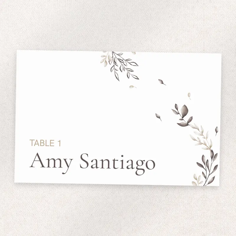 Inked Botanical Sketch – front