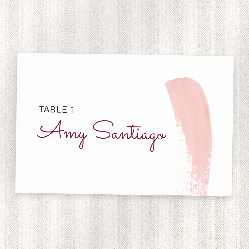 Coral Brushstroke Style – front