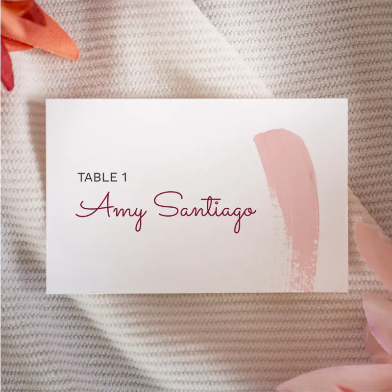 Coral Brushstroke Style – back