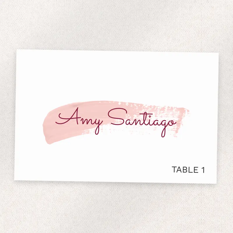 Coral Watercolor Signature – front