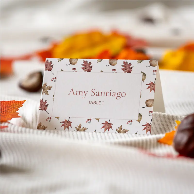 Autumn Orchard Leaves – back